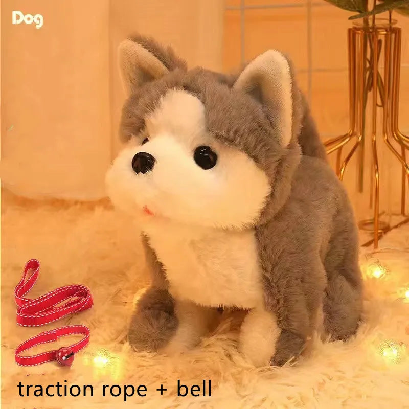 Baby Toy Dogs That Walks and Barks Tail Wagging Plush Interactive Electronic Pets Puppy Montessori Toys for Girls Toddlers Kids