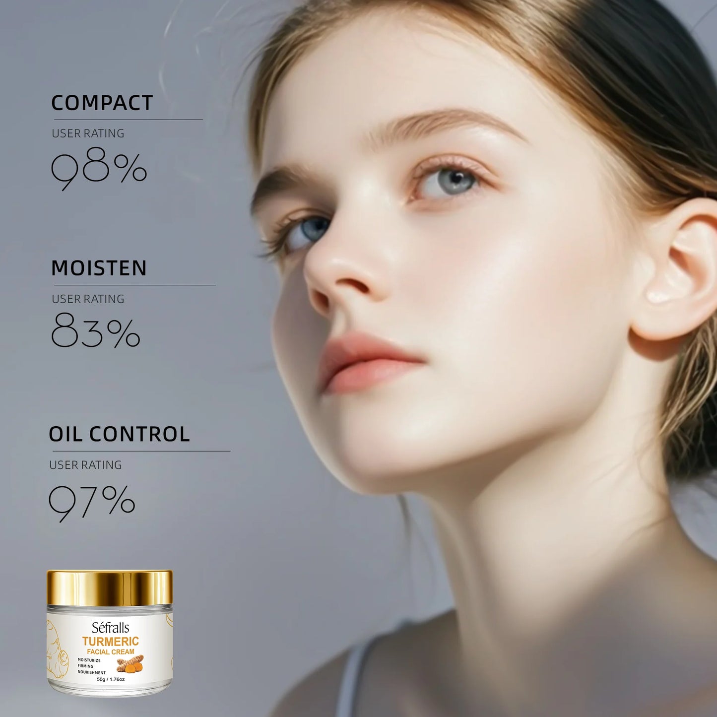 Séfralls Turmeric Skincare Set for All Skin TypesFirming moisturising deep cleansing anti-wrinkle nourishing blemish reduction