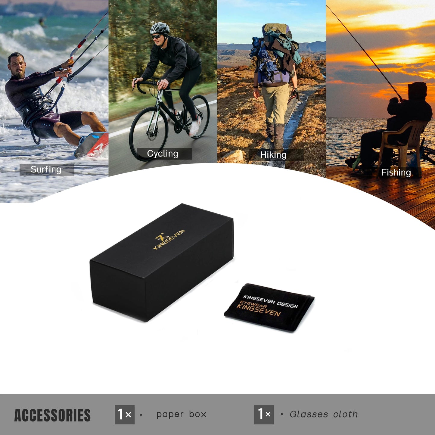 KINGSEVEN Polarized Men Sunglasses Anti-UV400  Lens Rectangle Driving Glasses Women Eyewear Accessory Oculos